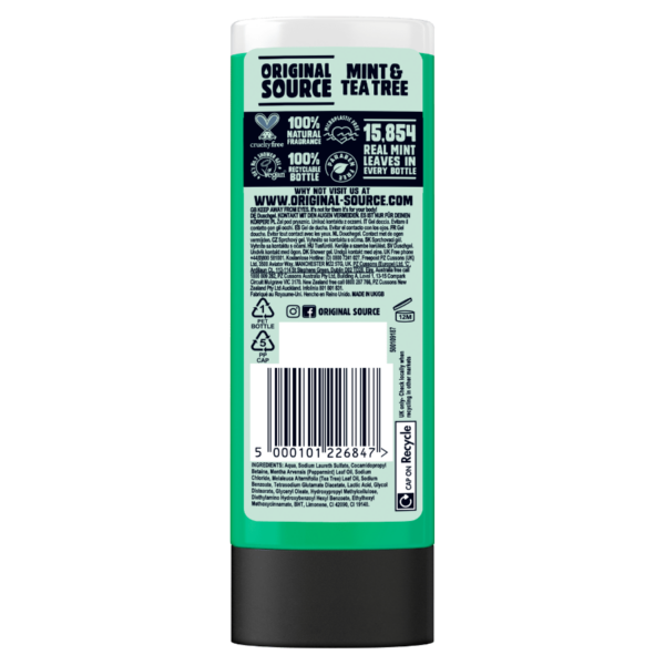 GEL DE DUCHA DE MENTA Y ÁRBOL DEL TÉ